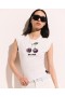 Stella McCartney Cherry Graphic Sleeveless Baby Tee Slonovinová | Dámské košile a topy