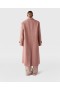  Stella McCartney Dvouřadý dlouhý kabát v barvě Dusty Pink | Dámské kabáty a bundy