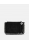  Pouzdro na karty Stella McCartney Falabella Zip - černá | Dámské peněženky