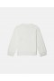 Stella McCartney Stella Woodland Leating Crewneck Mikina bílá | Dětská trička a topy