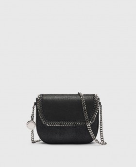  Stella McCartney Falabella Flap Crossbody kabelka černá | Dámské mini kabelky a psaníčka