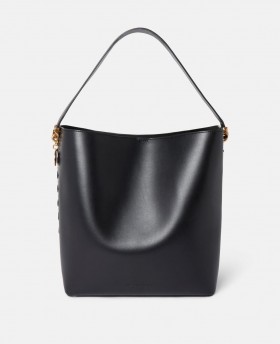  Stella McCartney Frayme Whipstitch Tote Bag Midnight Black | Dámské kabelky s horním uchem