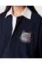  Stella McCartney Sweatshirtkjole med broderi fra Cat i dyb marineblå | Dame Sweatshirts og T-shirts