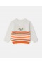  Stella McCartney Kattegrafik Broderet Sweater Cremefarvet | Børnesweatshirts og T-shirts