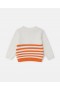  Stella McCartney Kattegrafik Broderet Sweater Cremefarvet | Børnesweatshirts og T-shirts