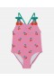  Stella McCartney Cherry Print Badedragt Pink | Børne Badetøj