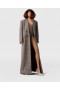  Stella McCartney Dobbeltradet Tweed Lang Frakke Beige Tweed | Damefrakker Og Jakker