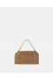  Stella McCartney Falabella Crystal Mesh Skuldertaske Metallisk Brun | Kvinder Den Ikoniske Falabella