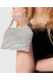  Stella McCartney Falabella Crystal Mesh Skuldertaske Metallisk Sølv | Kvinder Den Ikoniske Falabella