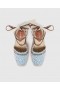  Stella Mccartney Gaia Bouclé Platform Espadrille Kilehæl Mørkeblå Denim | Dame Espadriller
