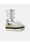  Stella Mccartney Gaia Platform Espadriller Sølv | Dame Espadriller