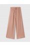  Stella McCartney Blyfri Krystal Højtaljede Bukser med Brede Ben Dusty Rose Pink | Damebukser Og Shorts