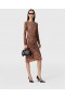 Stella McCartney Leopard Langærmet Midikjole Leopardprint | Kjoler til Kvinder