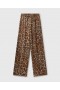  Stella McCartney Leopard Bukser Med Lige Ben Leopardprint | Damebukser Og Shorts