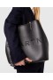 Stella McCartney Logo Monokrom Stor Tote Taske Pitch Black | Dame Tote Tasker