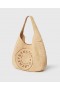  Stella McCartney Logo Raffia Slouchy Stor Tote Taske Naturlig | Dame Skuldertasker