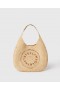 Stella McCartney Logo Raffia Slouchy Medium Tote Bag Naturlig | Dame Skuldertasker