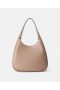  Stella McCartney Logo Slouchy Hobo Tote Bag Taupe Brun | Dame Skuldertasker