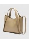  Stella McCartney Logo Top Handle Crossbody Tote Bag Bambus | Dame Tote Tasker