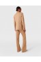 Stella McCartney Lavtaljede Stribede Flared Bukser Biscuit | Damebukser Og Shorts