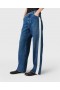  Stella McCartney Jeans med lige ben og sidestriber i blå | Dame Denim