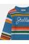 Stella McCartney Stella Broderet Hæklet Sweater Blå | Børnetrøjer & Cardigans