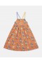 Stella Mccartney Stella Woodland Lettering Ærmeløs Kjole Orange | Børnekjoler & Jumpsuits