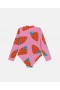  Stella McCartney Strawberry Print Langærmet Badedragt Pink | Børne Badetøj