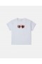  Stella McCartney Solbriller Graphic T-shirt Hvid | Børne T-shirts og Toppe