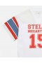 Stella McCartney Varsity Logo T-shirt med grafik, hvid | Børne-T-shirts og toppe