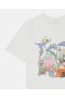  Stella McCartney Woodland Print Crew Neck T-shirt Hvid | Børne T-shirts og Toppe