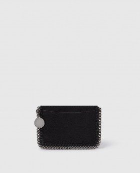 Stella McCartney Falabella Lynlås Kortholder Sort | Dame Kortholdere