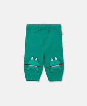 Stella McCartney Frog Graphic Joggingbukser Grønne | Børnebukser og Shorts