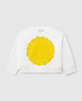 Stella McCartney Logo Graphic Sweatshirt Cremefarvet | Børne T-shirts og Toppe
