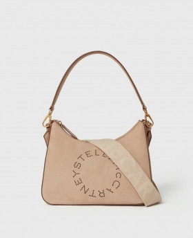  Stella McCartney Logo Firkantet Crossbody Taske Buttercream | Dame Skuldertasker