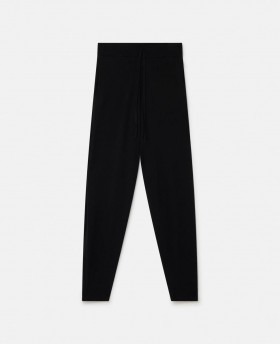 Stella McCartney Mellemhøje Tapered Joggingbukser Sorte | Damebukser Og Shorts