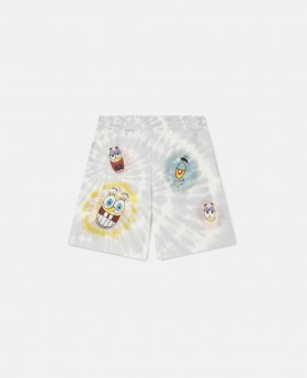  Stella McCartney Spongebob Graphic Tie-dye Shorts Grå | Børnebukser og Shorts