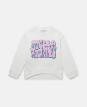  Stella McCartney Stella Graphic Sweatshirt Elfenben Flerfarvet | Børnetrøjer og Cardigans