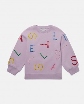 Stella McCartney Stella Mønster Sweatshirt Pink | Børnetrøjer & Cardigans