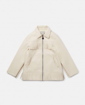 Stella McCartney Western Fringed Jakke Cremefarvet | Børneovertøj