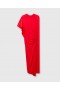  Stella Mccartney Asymmetrische Cape Maxi-jurk Rood | Damesjurken