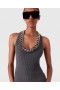  Stella Mccartney Chunky Chain Midi-jurk Donkergrijs Melange | Dames Breiwerk