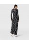  Stella Mccartney Dove Print Mesh Lange Mouw Jurk Zwart/wit | Dames Jurken