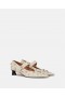  Stella Mccartney Elsa Studded Kitten Heels Greggio Wit | Dameshakken
