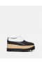  Stella Mccartney Elyse Monochrome Platformschoenen Midnight Black En Pure White | Dames Wedges