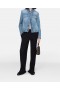  Stella Mccartney Falabella Chain Light Wash Denim Jacket Mid Blue | Dames Denim