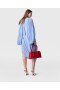  Stella Mccartney High-neck geplooide midi-jurk Periwinkle | Damesjurken