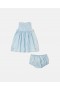  Stella Mccartney Ice Cream geborduurde jurk en bloomer set blauw | Kinderjurken en jumpsuits