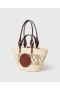  Stella Mccartney Logo Raffia Haak Medium Tote Bag Natural | Schoudertassen voor Dames