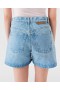 Stella Mccartney Mid-rise Denim Bouclé Shorts Lichtblauw | Dames Denim